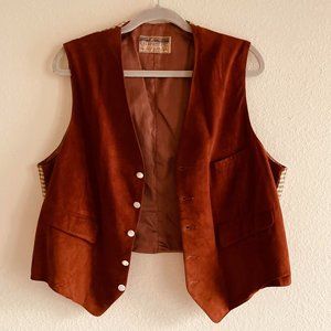 Vintage Burnt Orange Vest